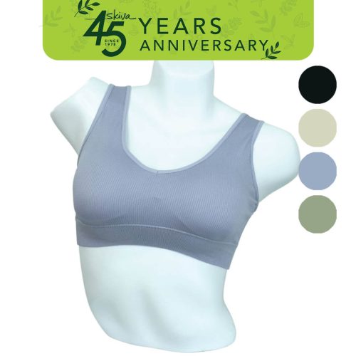 [NEW ARRIVAL] SKIVA Stretchable Cotton Spandex Sports Bra Back U-shape  (06-6615)
