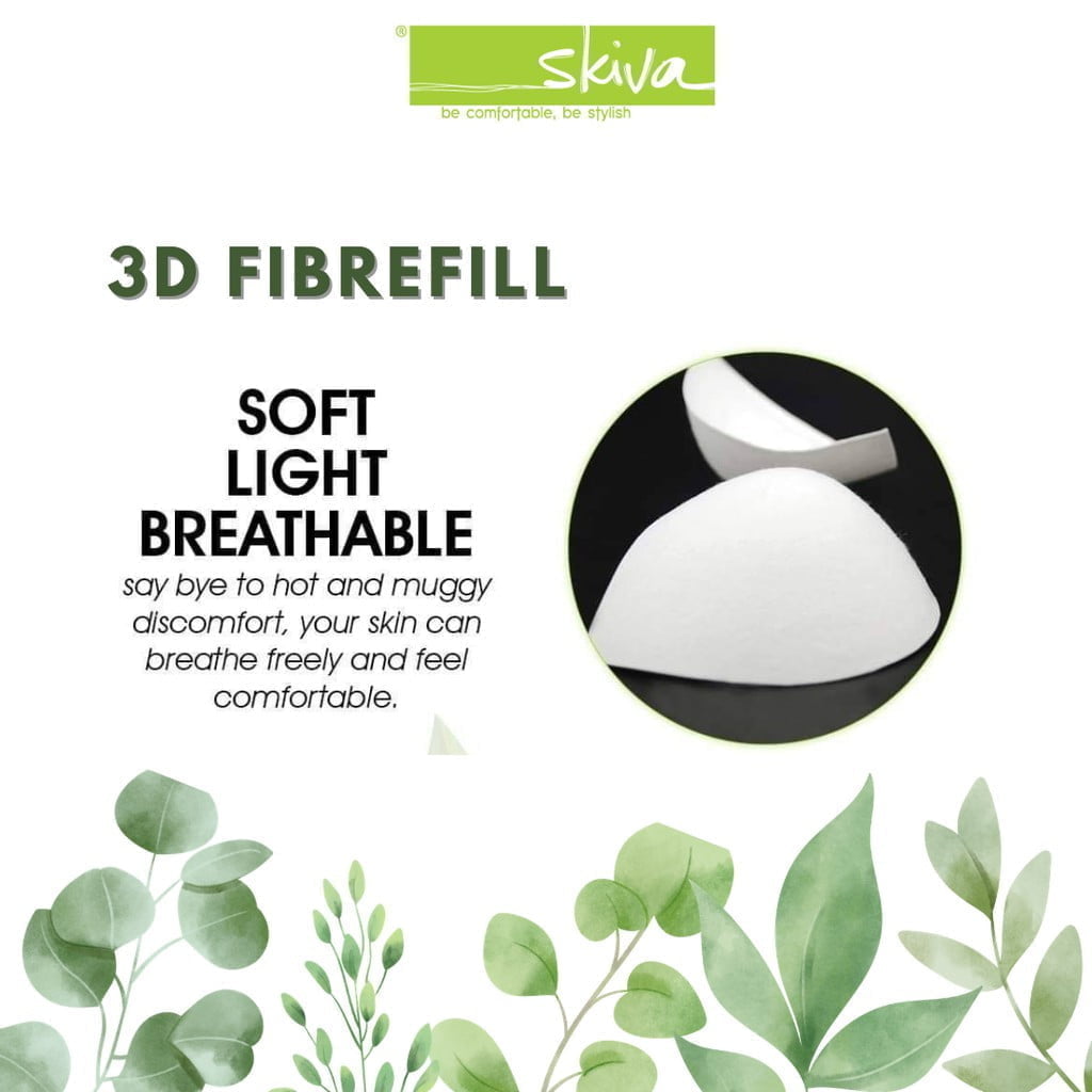 SKIVA Go Green Wireless Push Up Bra Non-Toxic Skin Friendly Soft