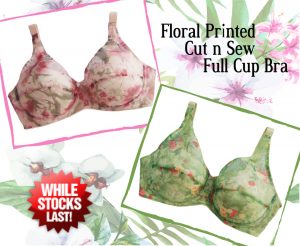 Bra Floral Printed Cut & Sew