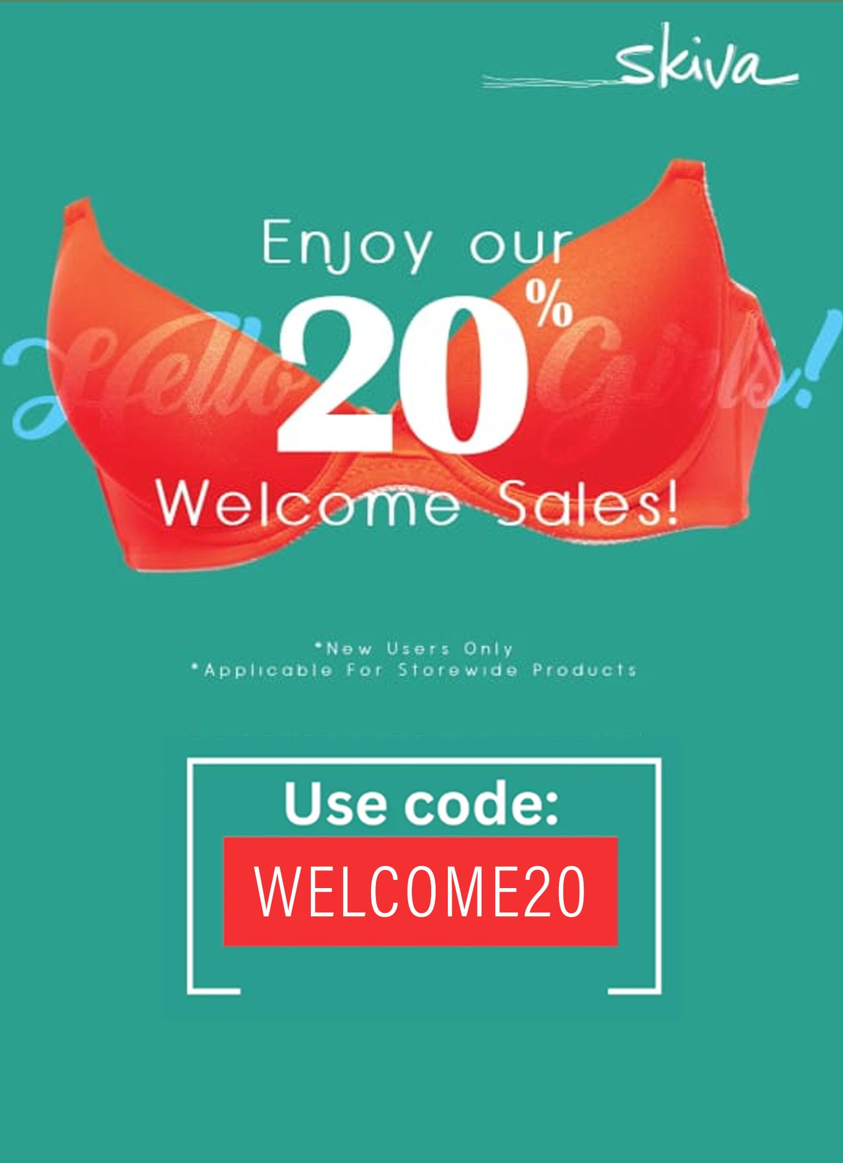 Welcome20 discount